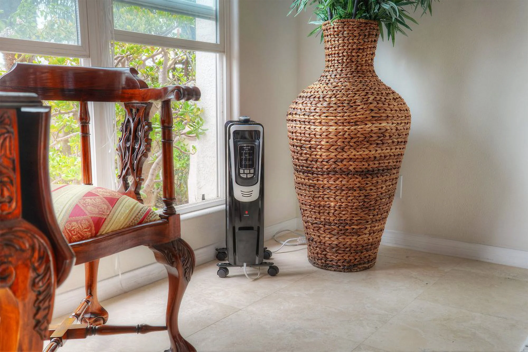 Electric Oil Radiator Heater - Black