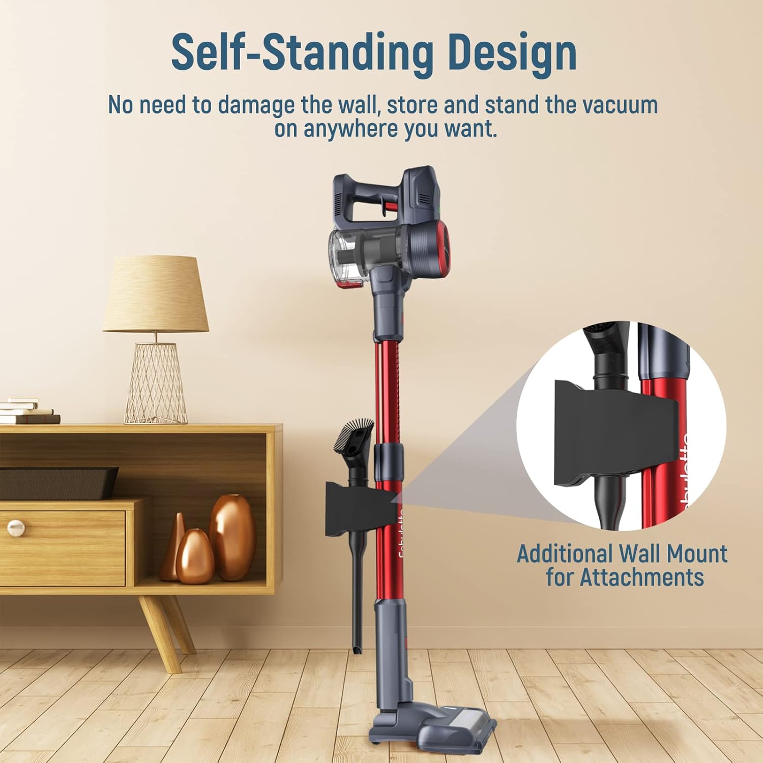 Fabuletta 10-in-1 Cordless Vacuum Cleaner - 24Kpa 250W Brushless Motor Stick Vacuum, Up to 45 Mins Max Runtime Detachable, Led Display, Lightweight Vacuum for Carpet Hard Floor Pet Hair