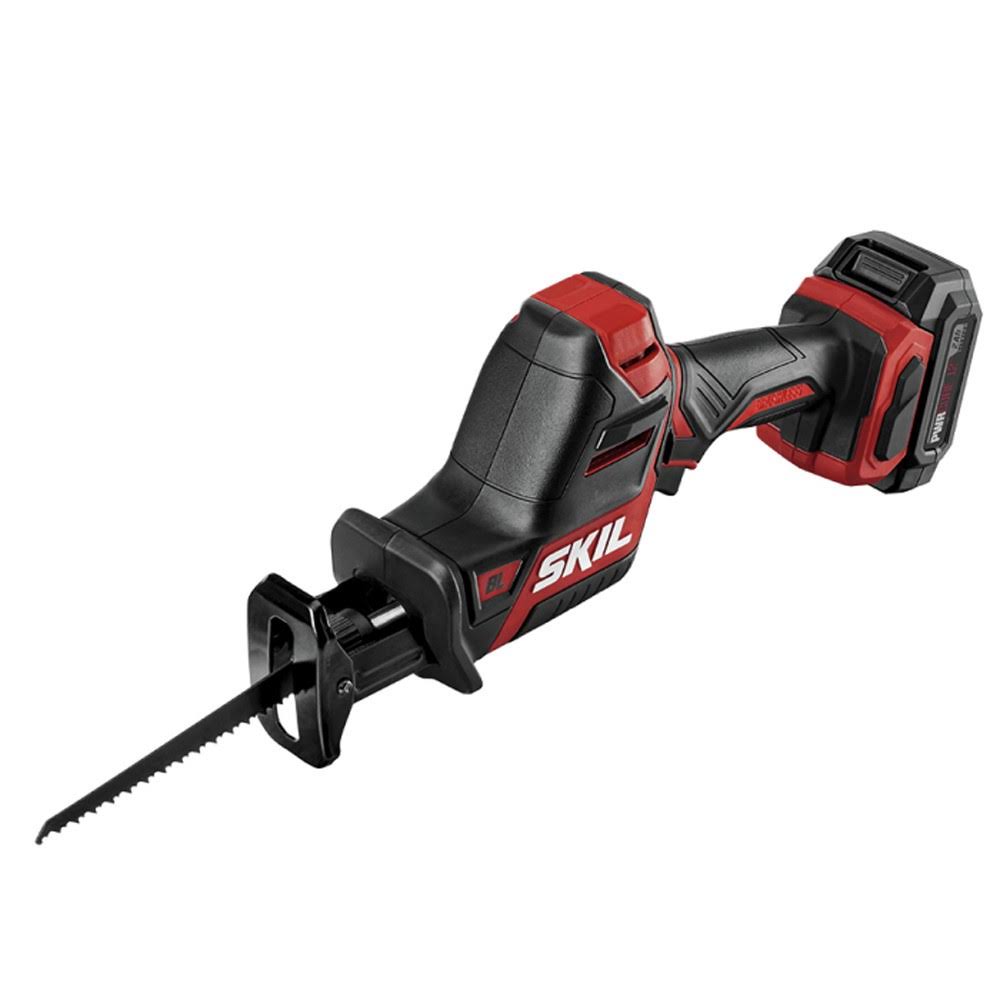 Skil PWRCore 12 12 Volt Cordless Brushless Compact Reciprocating Saw Kit (Battery u0026 Charger) RS582802