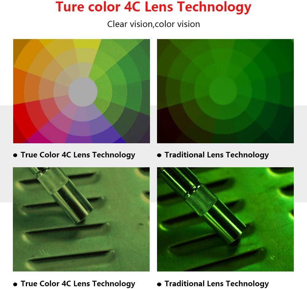 TEKWARE Large Viewing True Color Solar Powered Auto Darkening Welding Helmet, Hemispherical 4C lense, 4 Arc Sensor Wide Shade Range 4/5-9/9-13 Luminous Welder Mask for Mig Tig Arc Grinding Plasma