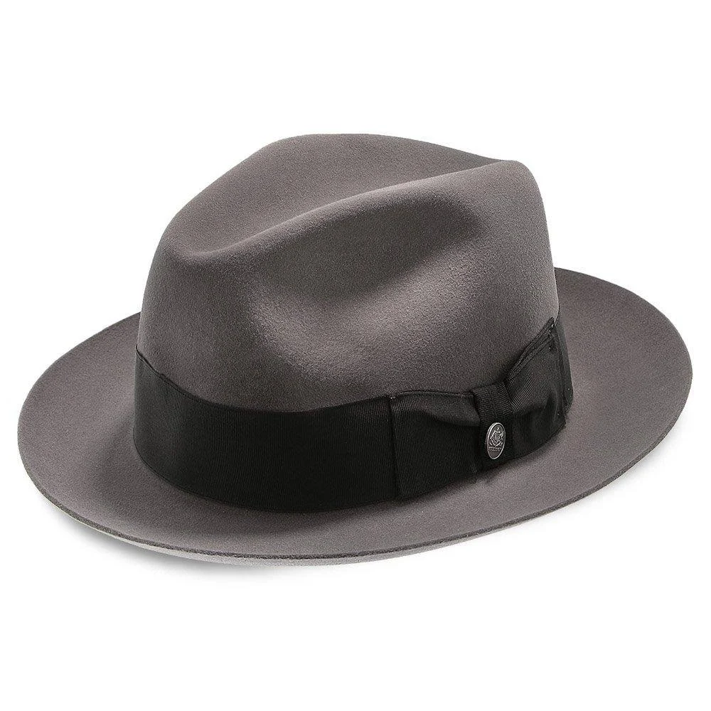 Stetson Temple Fur Felt Fedora Hat: Size: 7 3/4 Caribou