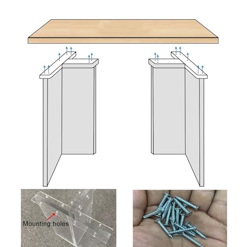 Modern Acrylic Table Leg, DIY Replacement Furniture Leg, Desk Legs for Dinning Table Coffee Table, Max Load 150kg, 1 Pack (Color : Height 70cm, Size : Width 60cm)