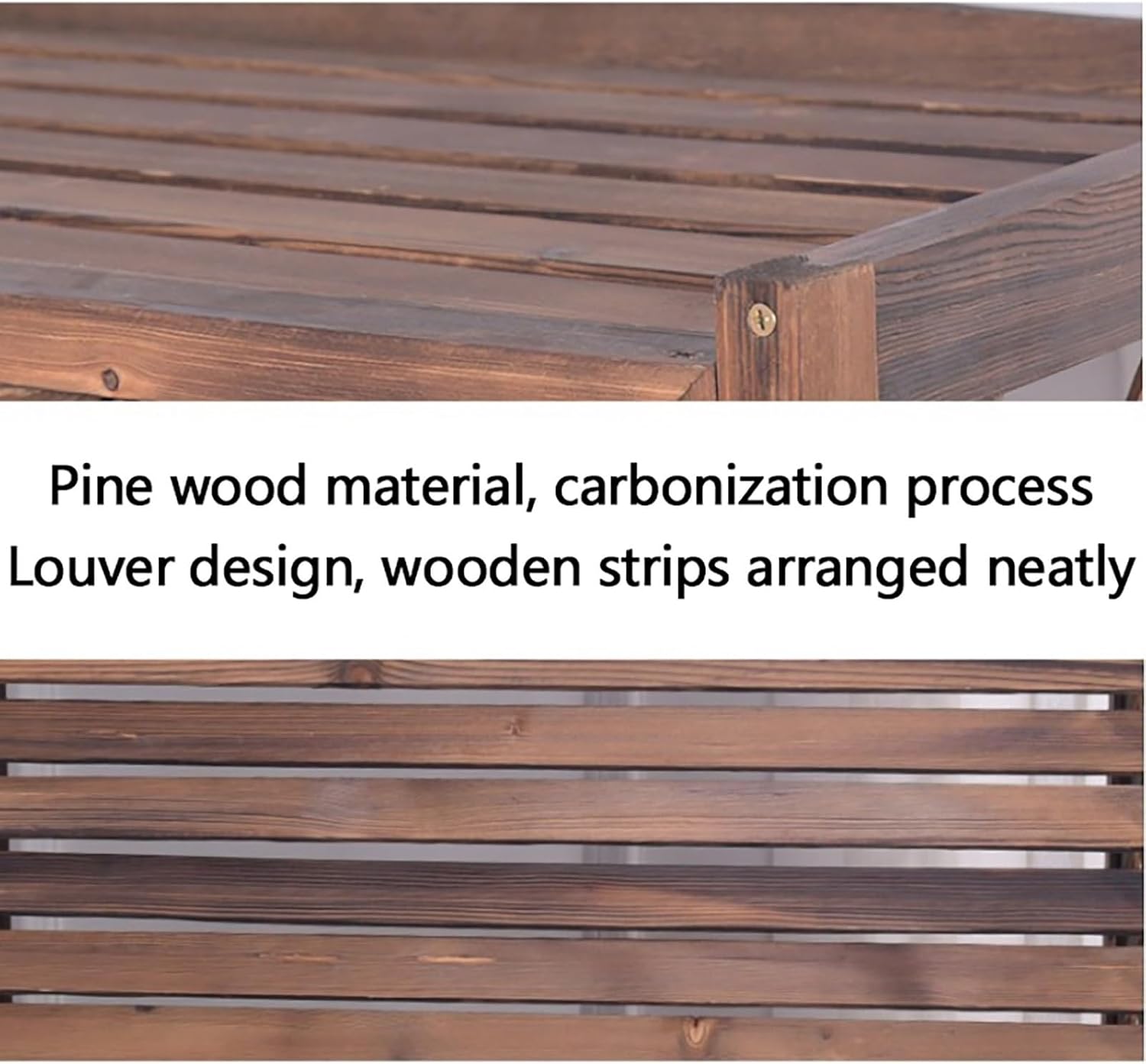 Outdoor Air Conditioner Unit Fence Screen, Wooden Privacy Screen Flower Stand Decorative, Pool Equipment Trash Can Enclosure Wood Fence Panel, Ac Fence For Outside Unit ( Size : 95x40x89cm/37.4x15.7x3