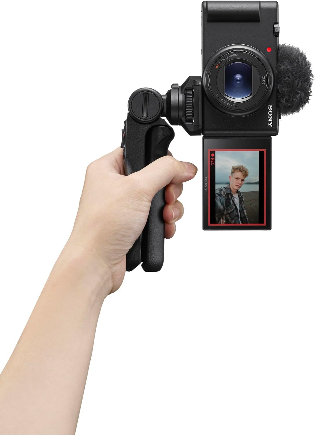 Sony ZV-1 II Vlog Camera with 4K Video & 20.1MP for Content Creators and Vloggers Black ZV-1M2/B Bundle with ACCVC1 Kit Including GP-VPT2BT Tripod/Grip + Deco Gear Case + LED +64GB Card & Accessories
