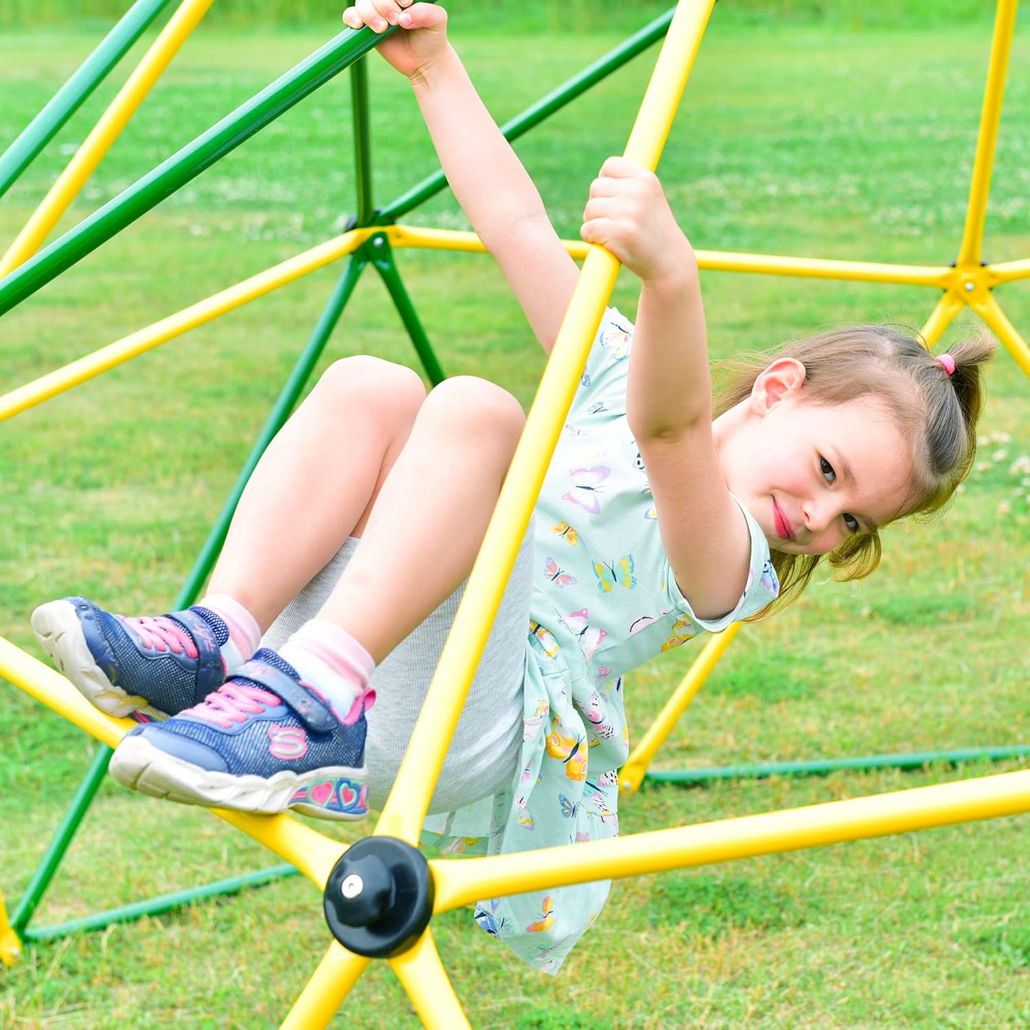 Merax 12FT Climbing Dome, Outdoor Geometric Dome Climber Play Center for Kids 3-10 Supporting 1000 lbs, Easy Assembly Jungle Gym