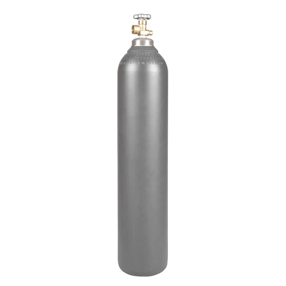 New 80 Cu Ft Steel Inert Gas Cylinder Tank CGA580 Valve Helium Argon or Nitrogen - Curated Treasures Market