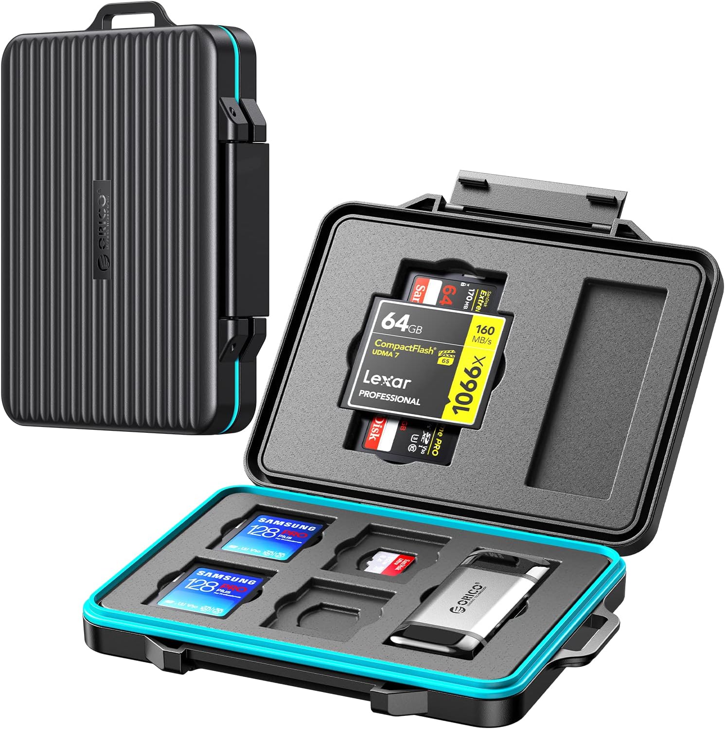 ORICO Hard Drive Case 2.5 inch External Drive Storage Carrying Bag Waterproof Shockproof for Organizing HDD and Electronic Accessories