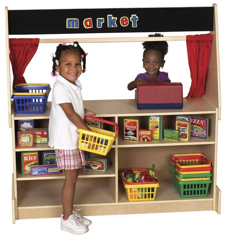 ECR4Kids - Puppet Theater - Flannel - black, wood
