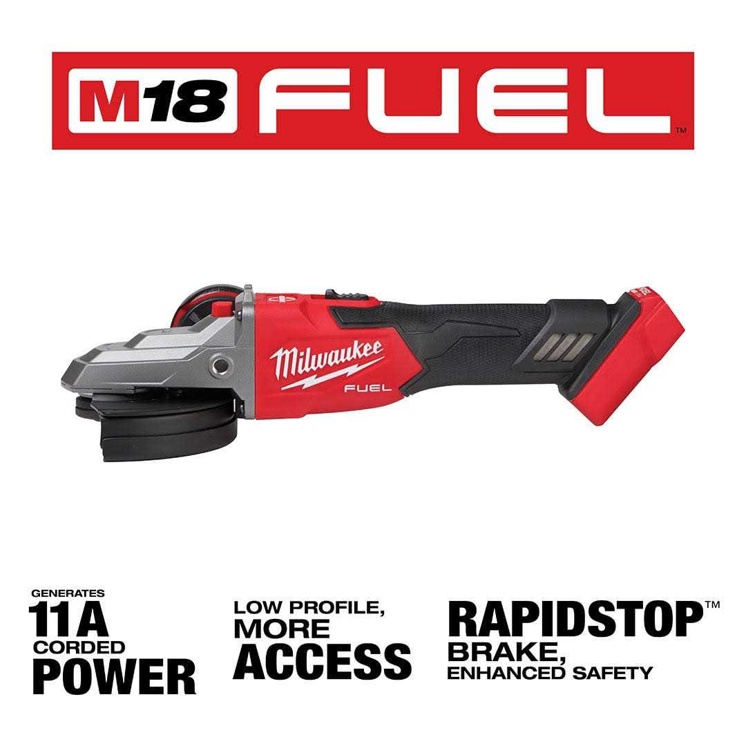 2887-20 Milwaukee M18 FUEL 5 Flathead Braking Grinder - Shop Hardware Tools Online Store