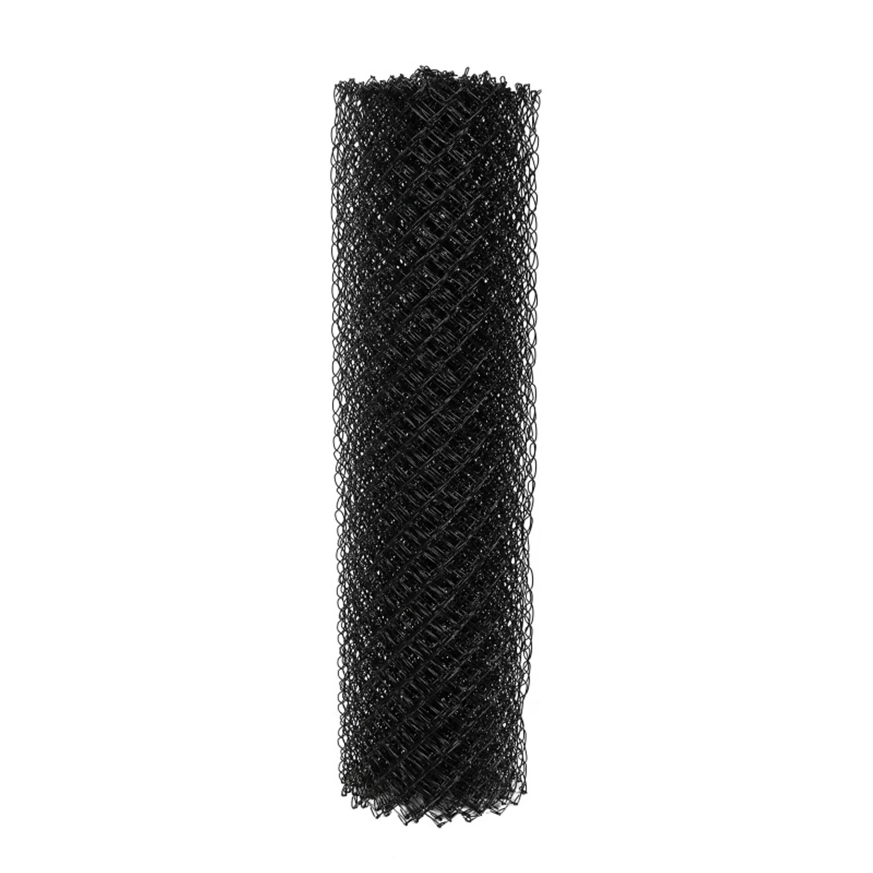 ALEKO KITCLFB9.5G5X50 DIY Chain Link Steel Fence 5X50 ft PVC Coated Black