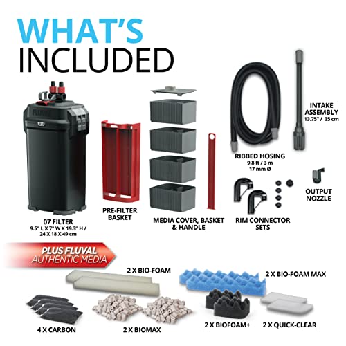 Fluval 07 Series Performance Canister Filter for Aquariums