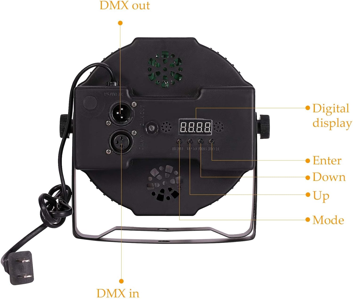 CO-Z LED Stage Lights DMX, 8 pcs 18x3W RGB Par Can Lights Package with Remote Controller Sound Activated Stage Effect Lighting for Party DJ Dance Church Wedding Home Uplighting