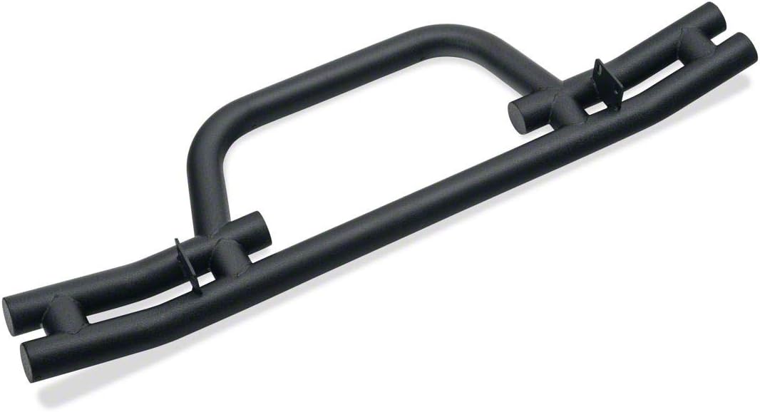 Barricade Tubular Front Bumper with Winch Cutout; Textured Black Compatible with 07-18 Jeep Wrangler JK