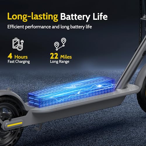 NAVIC Electric Scooter Adults,Max 19/22/27/49 Miles Ranges,Top Speed 19/22 mph,350/750W Peak Motor, Folding E-Scooter with Dual Braking Dual Suspension
