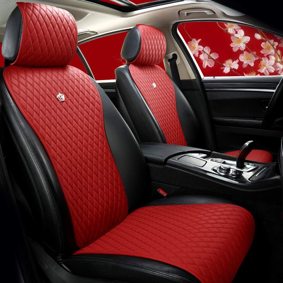 Purple Car Seat Cover Leather Seat Protector for Car Seats Comforty Car Seat Cover 2/3 Covered 11PCS Universal Fit Car/Auto/Truck/SUV (A-Purple)