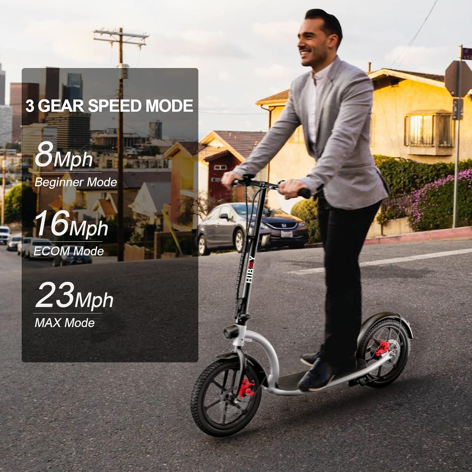 Hiboy VE1 PRO Electric Scooter - Electric Scooter for Adults - 16" Pneumatic Tires - 31 Miles Long Range & 23Mph Folding Commuter Electric Scooter