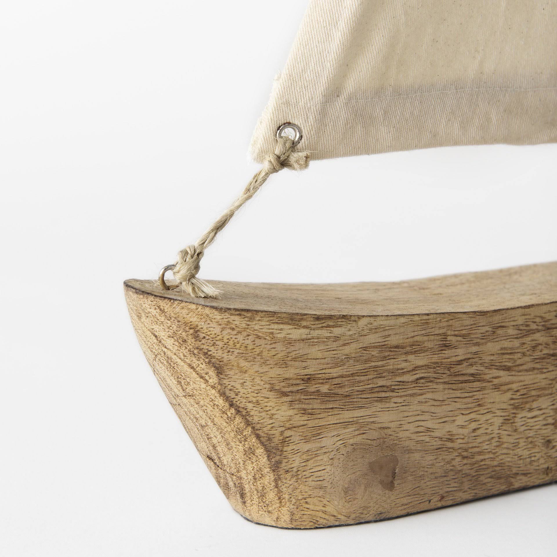 Tartane (32x22H) Nautical Inspired Sailboat in Natural Brown