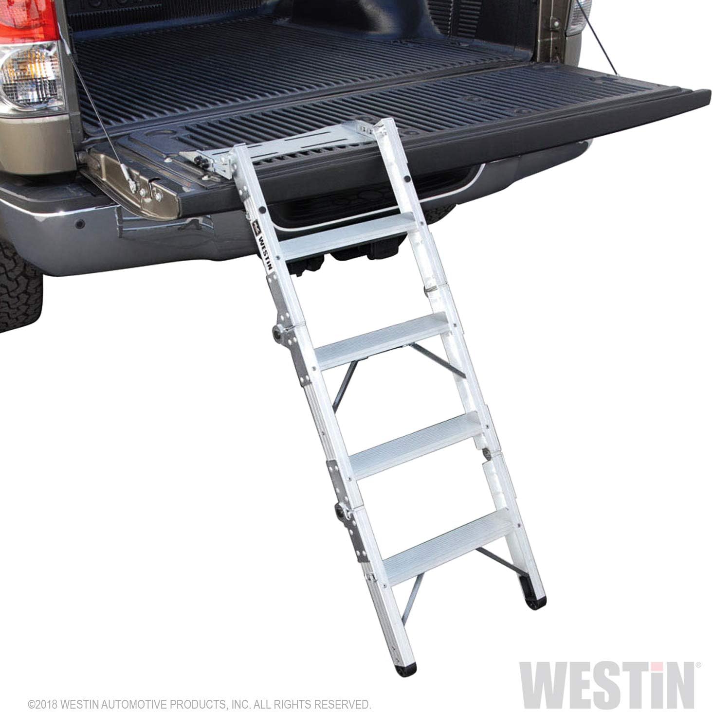 Westin 10-3000 Truck-Pal Tailgate Ladder,Silver