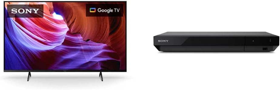 Sony 43 Inch 4K Ultra HD TV X85K Series: LED Smart Google TV with Native 120HZ Refresh Rate KD43X85K- 2022 Model UBP- X700M 4K Ultra HD Home Theater Streaming Blu-ray™ Player