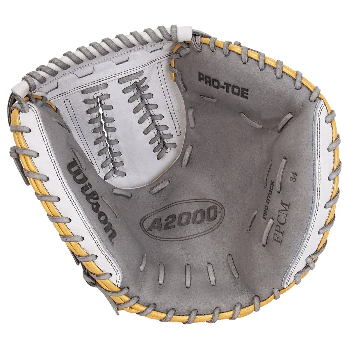 Wilson A2000 SuperSkin 34x22 Fastpitch Softball Catcher&s Mitt WTA20RF19CM34SS