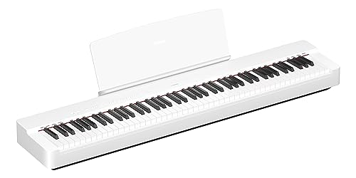 Yamaha 88-Key Weighted Portable Digital Piano Keyboard with Music Rest, Sustain Foot Switch, Built-in Speakers, USB Connectivity, Black (P45B)