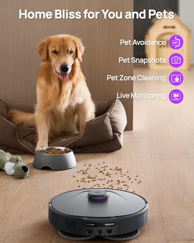 3i P10 Ultra Robot Vacuum and Mop Combo, Extendable Pad for Edge & Corner Mopping, 18000 Pa Suction Deep Cleaning, Auto Hot Water Washing & Drying, Self-Emptying, Self-Refilling, AI Obstacle Avoidance