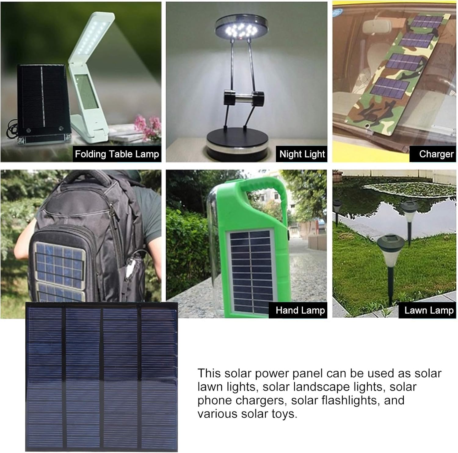 2Pcs DC 12V 150mA Solar Panel Mini Solar Battery Module with 1m Cable DIY Polysilicon Solar Epoxy Cell Charger