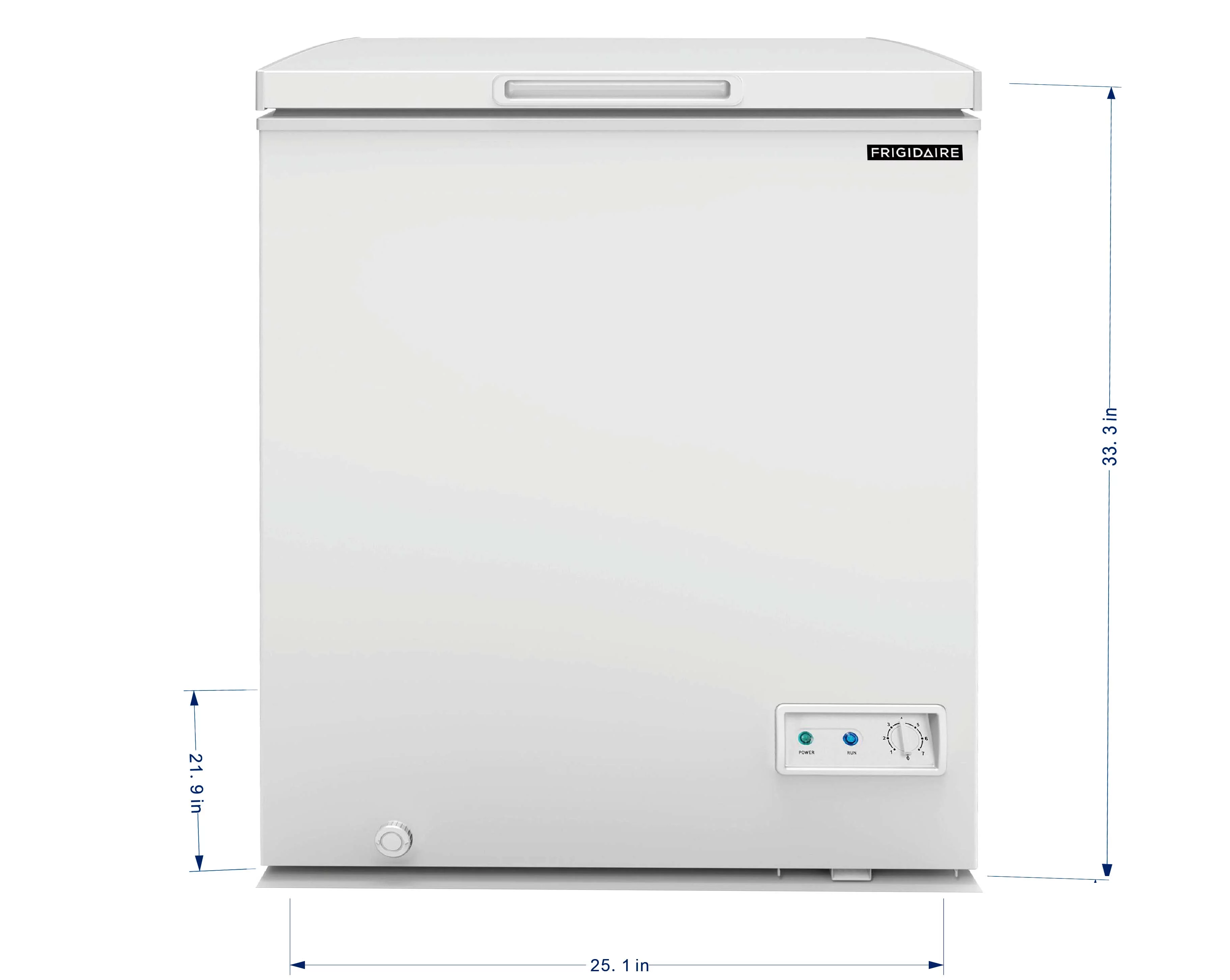 Frigidaire 5.0 Cu. ft. Chest Freezer, Garage Ready, White, EFRF5003