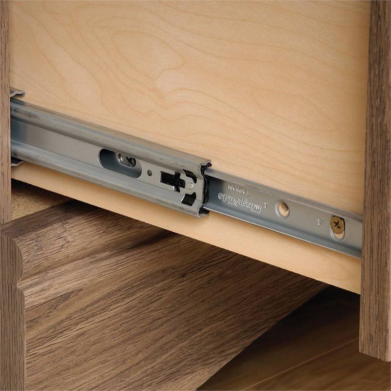 Sauder Barrister Lane 2 Piece Executive Desk and Lateral File Cabinet Set in Salt Oak