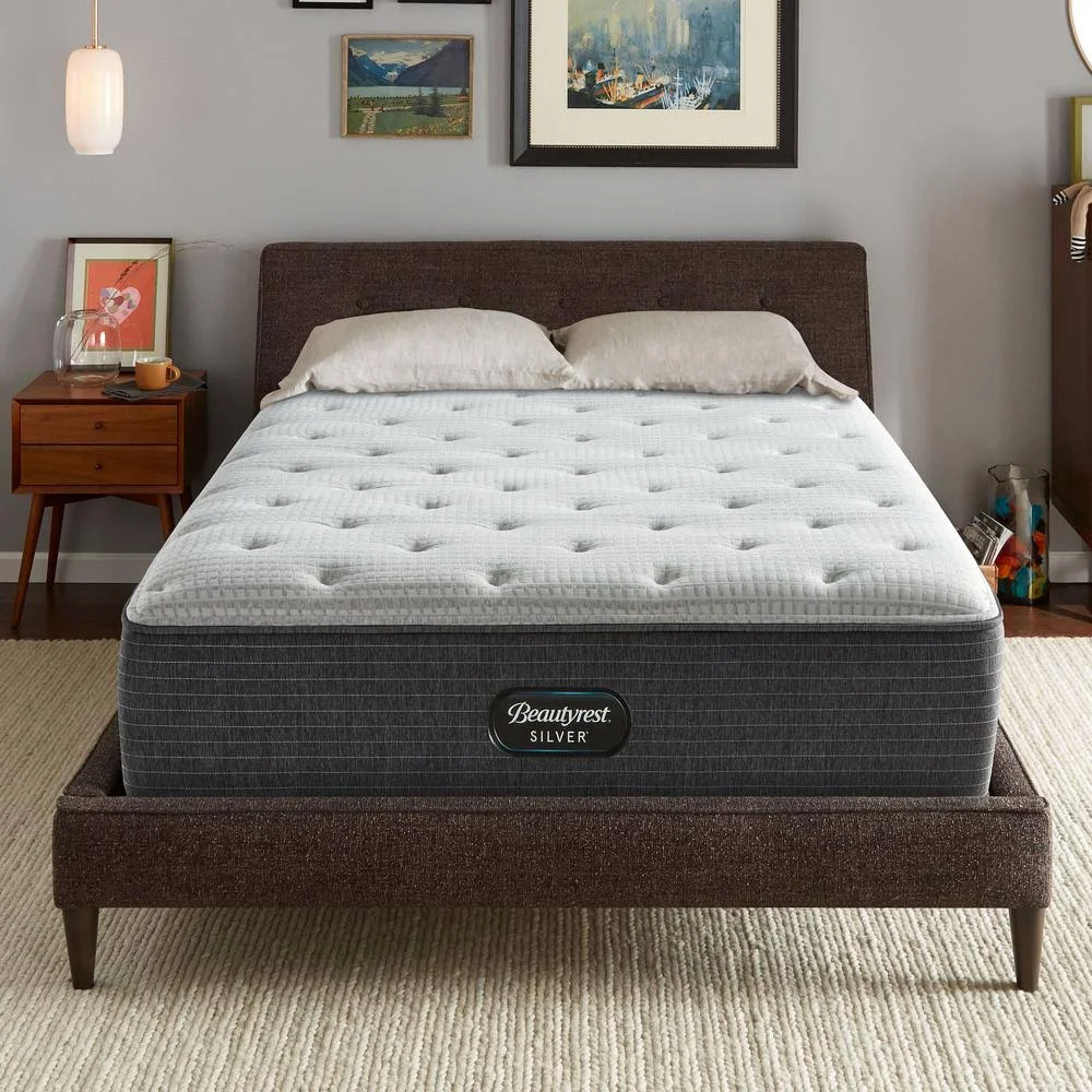Beautyrest Silver BRS900-C 14-inch Plush Innerspring Mattress Set (Twin XL - Regular Profile)