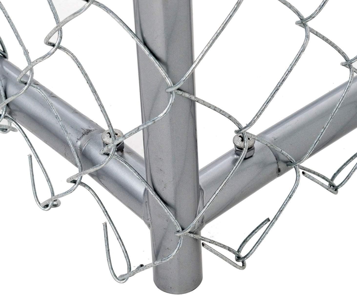 Lucky Dog 10 x 10 Foot Heavy Duty Outdoor Chain Link Dog Kennel w/Door (2 Pack)