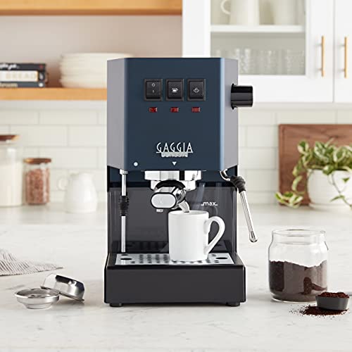 Gaggia RI9380/51 Classic Evo Pro Espresso Machine, Industrial Grey, Small