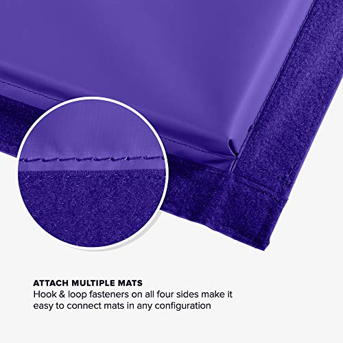 We Sell Mats - 4 ft x 6 ft x 2 - Personal Fitness & Exercise Mat for Home Workout - Lightweight and Folds for Carrying – All Purpose Gym Mat – Thick Mat for Yoga, Pilates, Stretches, Floor Exercises