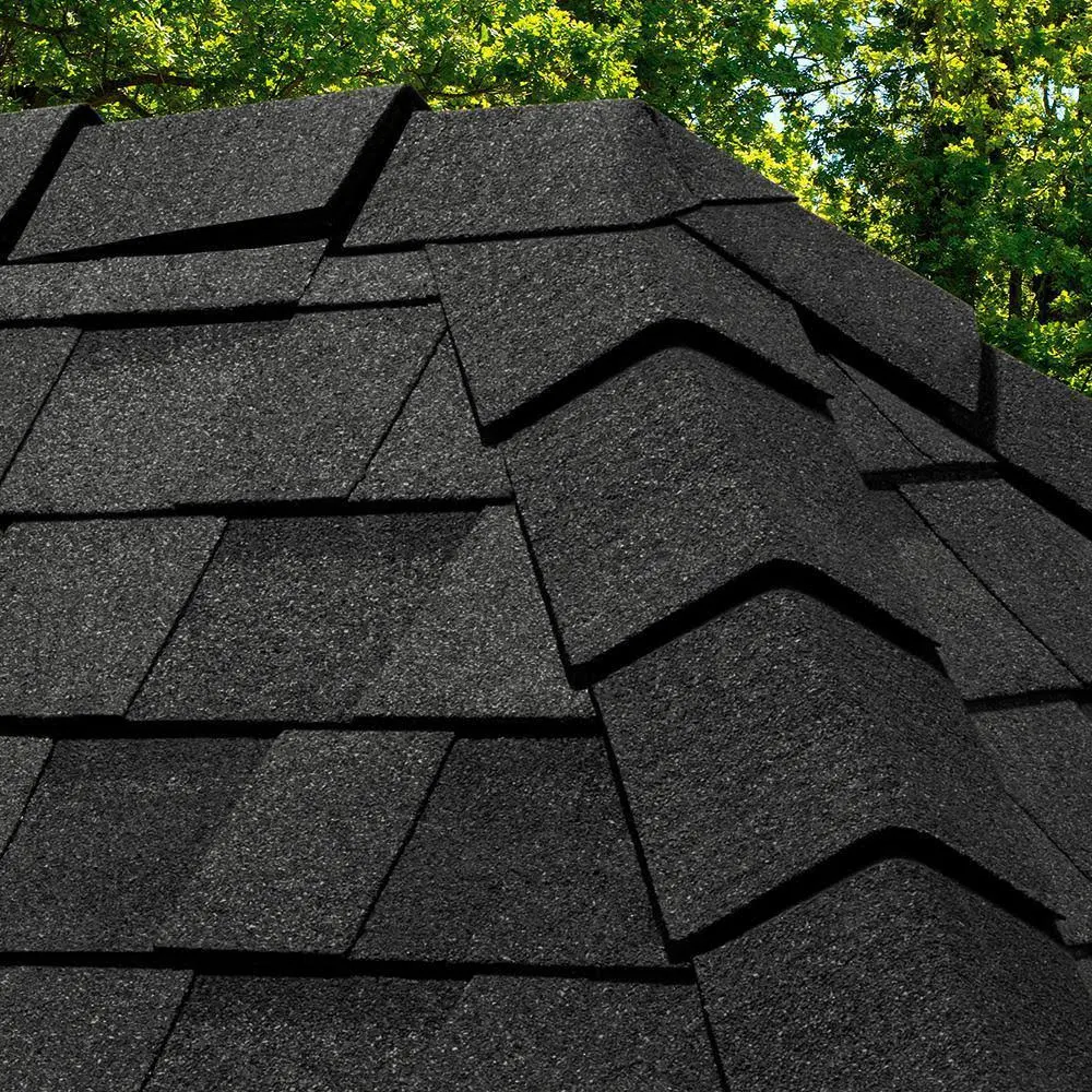 Owens Corning DecoRidge 8 in. Onyx Black Hip and Ridge Roofing Shingles (20 Linear ft. per Bundle)