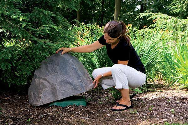 Dekorra Fake Rock Well Pipe Cover Model 109 Autumn Bluff