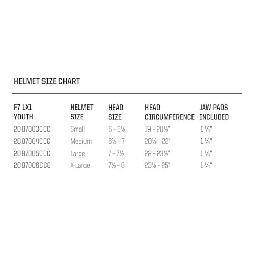 Schutt F7 LX1 Youth Football Helmet