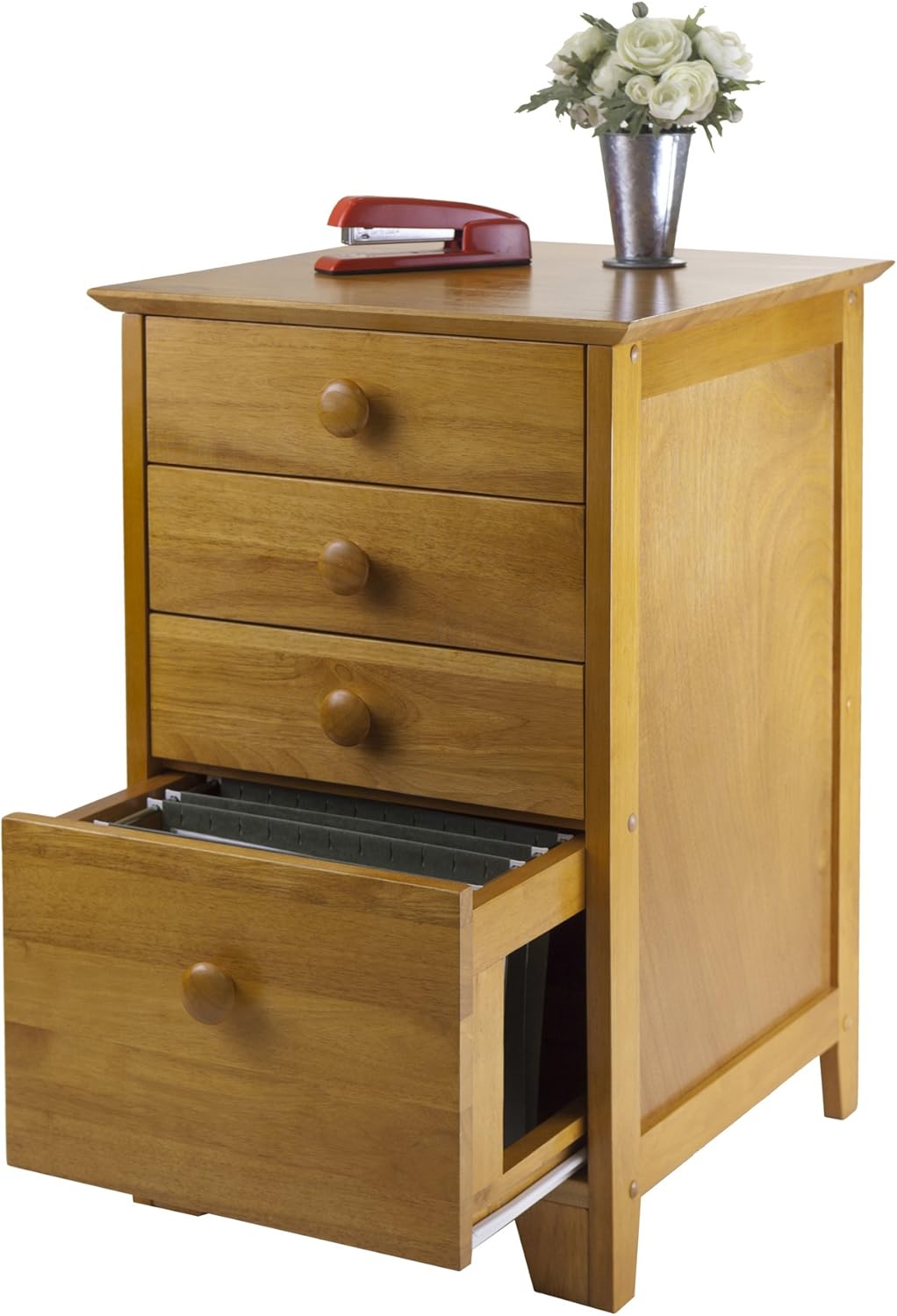 Winsome Studio Wood Filing Cabinet, Honey (99428)