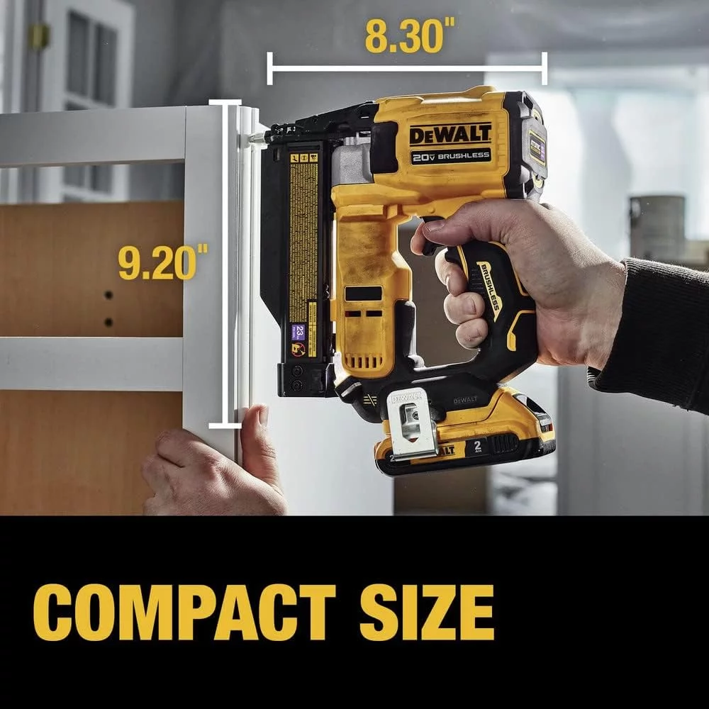 DEWALT ATOMIC 20V MAX Lithium Ion Cordless 23 Gauge Pin Nailer Kit with 2.0Ah Battery and Charger (DCN623D1)