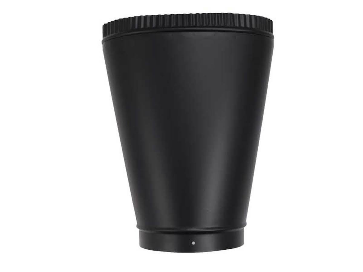 Vermont Castings 0001860 6 x 11 in. Oval to Round Adapter Classic Black