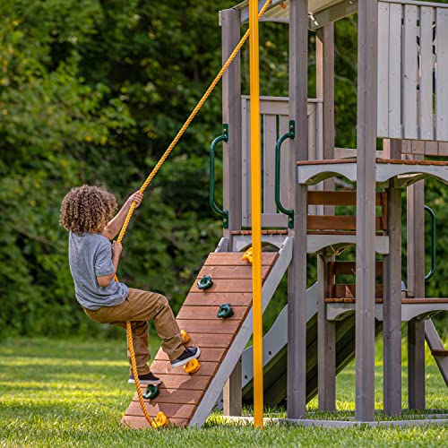 Jack & June Haven Cedar Playset with Swings, Slides, and Accessories