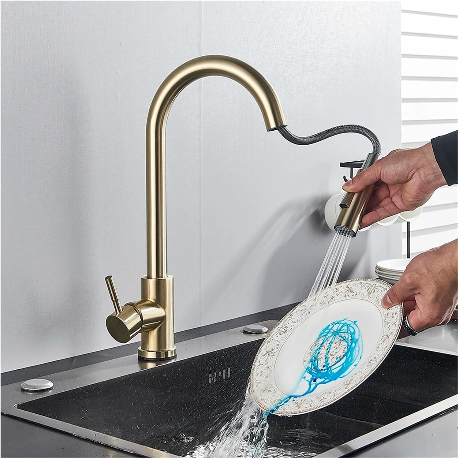 Smart Touch Kitchen Faucet Sensor Sink Faucet Pull Out 360 Degree Swivel Hot & Cold Water Mixer Faucet Sensor Touch Kitchen Crane,Sink Faucet