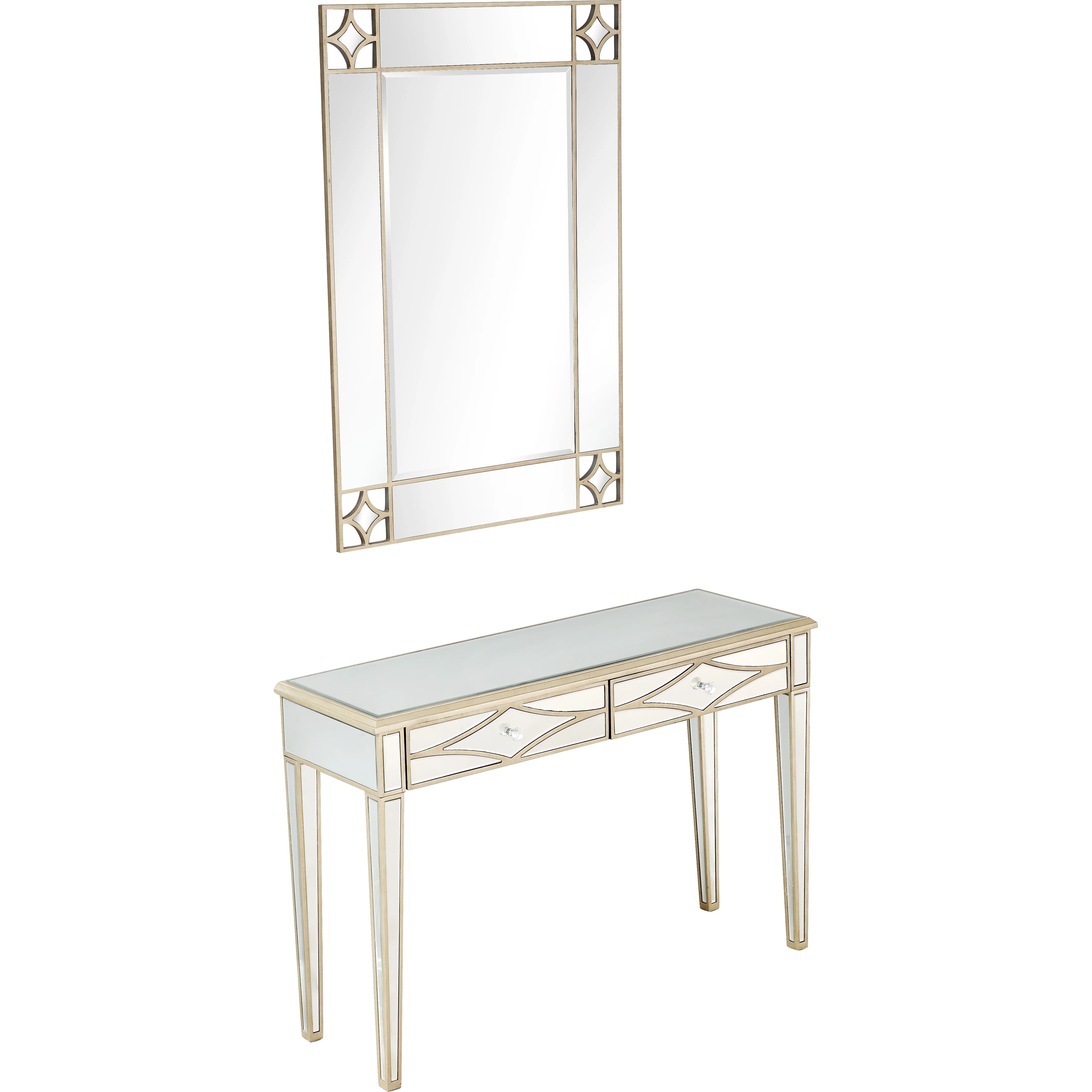 Camden Isle Huxley Wall Mirror and Console Table