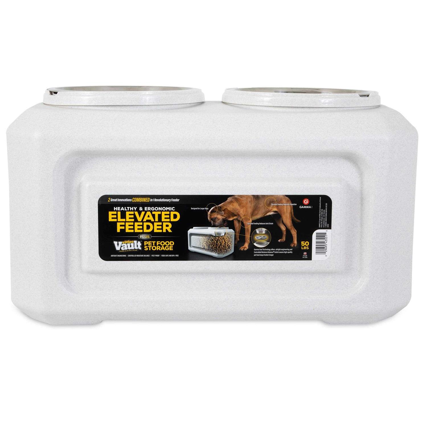Gamma2 Elevated Dog Feeder with Storage - Pet Supplies online store