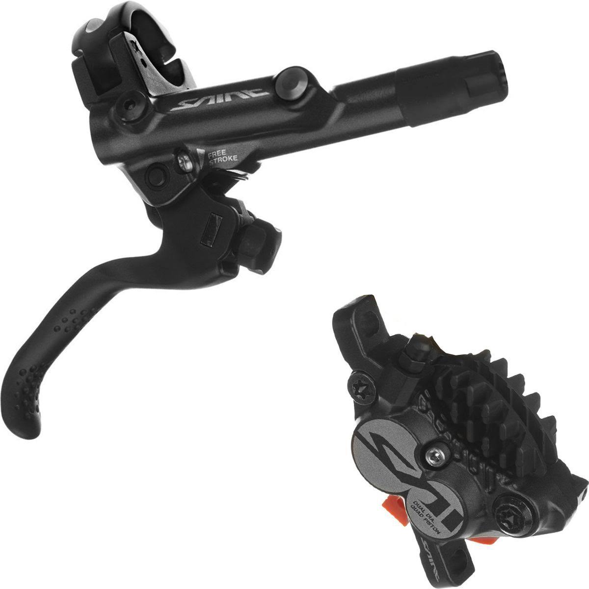 Shimano Saint M820-B Pre-Bled Rear Disc Brake with Metal Pad, Black / Gold