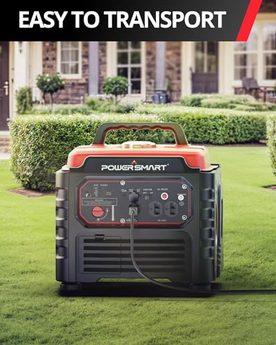 PowerSmart 2350-Watt Portable Inverter Generator, Parallel Capability, CARB Compliant, Outdoor Generator for Camping, Home Use