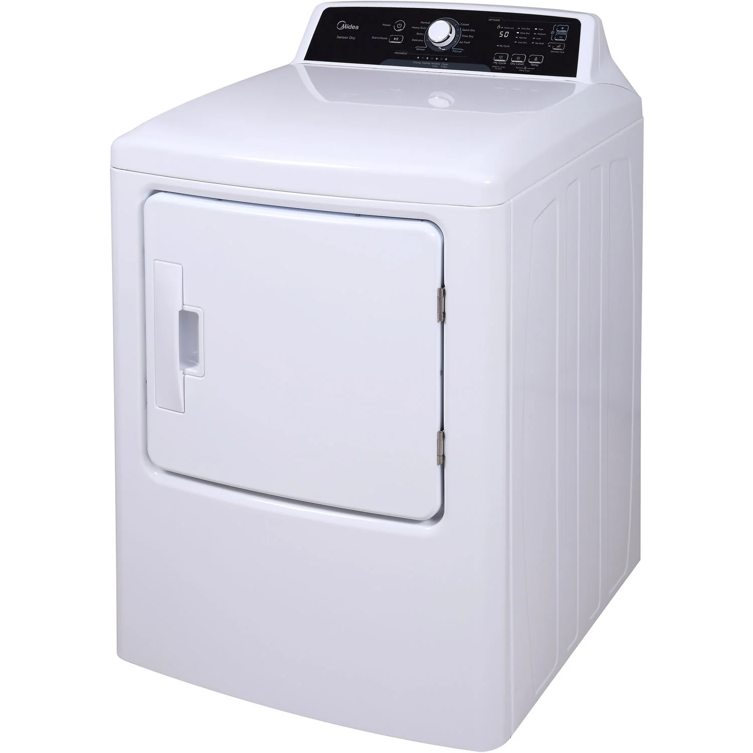 Midea 6.7-Cu. Ft. Impeller Top Load Electric Dryer in White