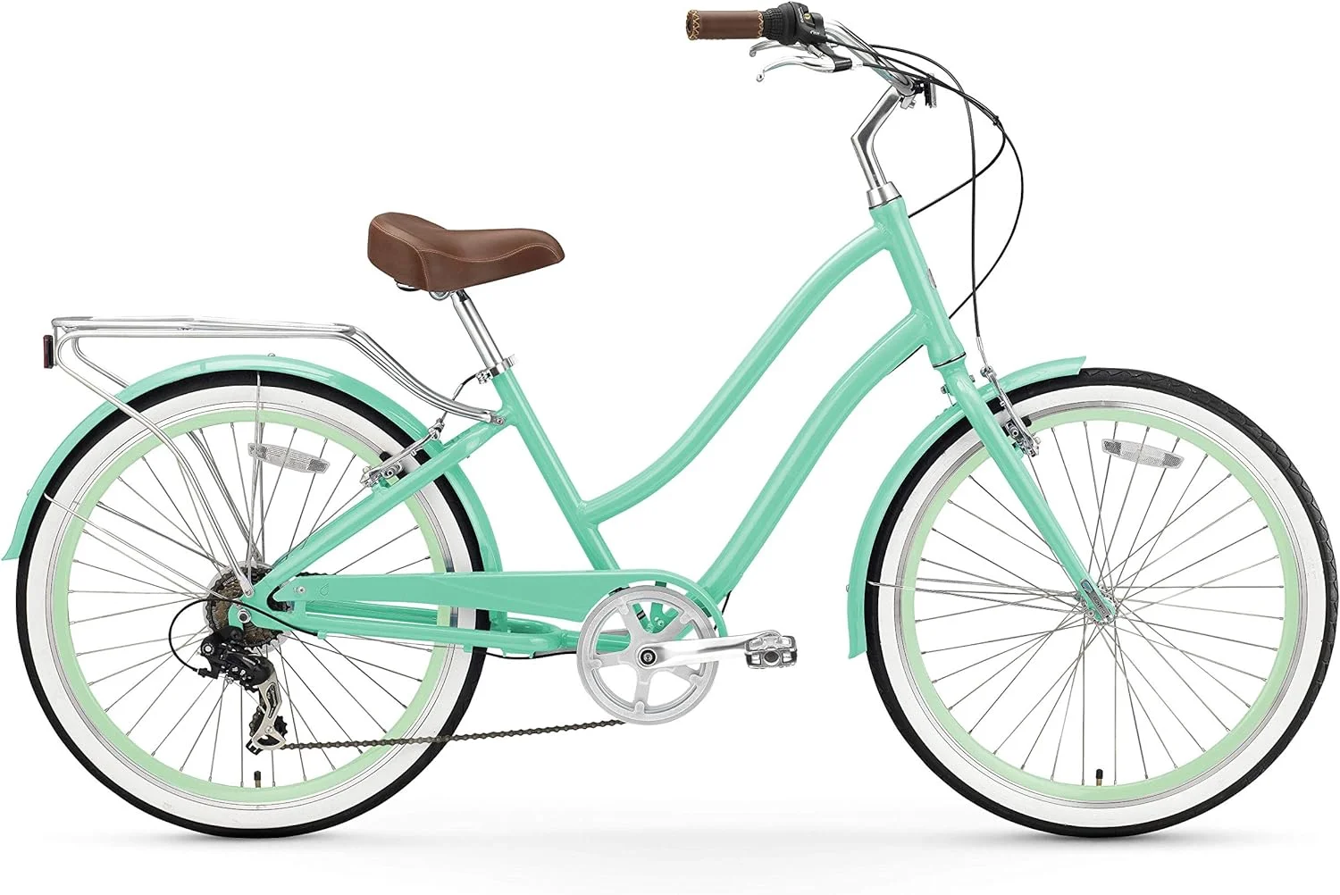 Pre-Owned sixthreezero EVRYjourney Steel Step-Through Touring Hybrid Bike 7 Speed 26" MINT (Fair)