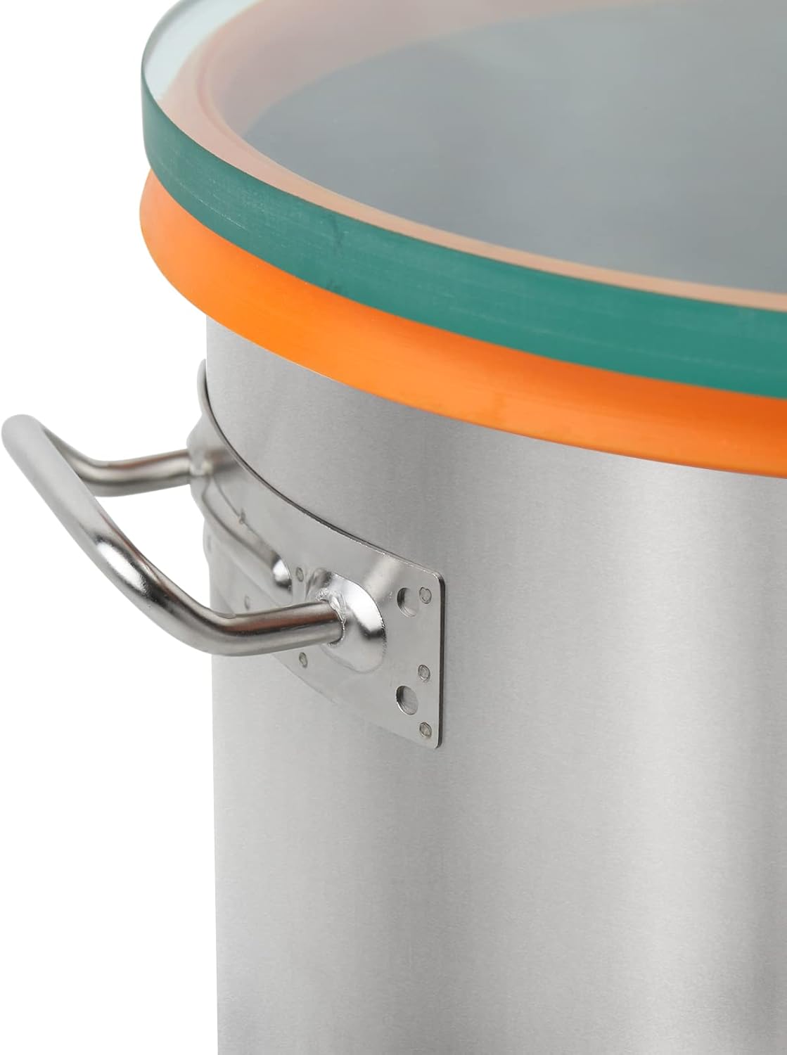 Poofzy 5 Gallon Tempered Glass Lid Stainless Steel Vacuum Chamber Kit for Degassing Silicones, Epoxies and Stabilizing Wood