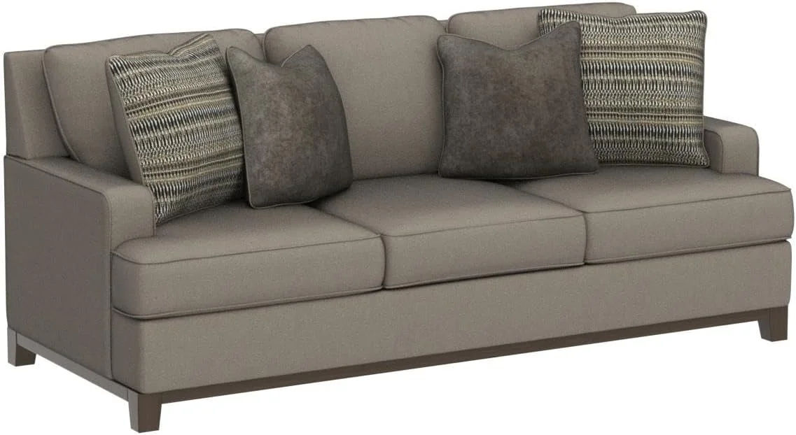 Ashley Furniture Kaywood Contemporary Fabric & Wood Sofa in Gray
