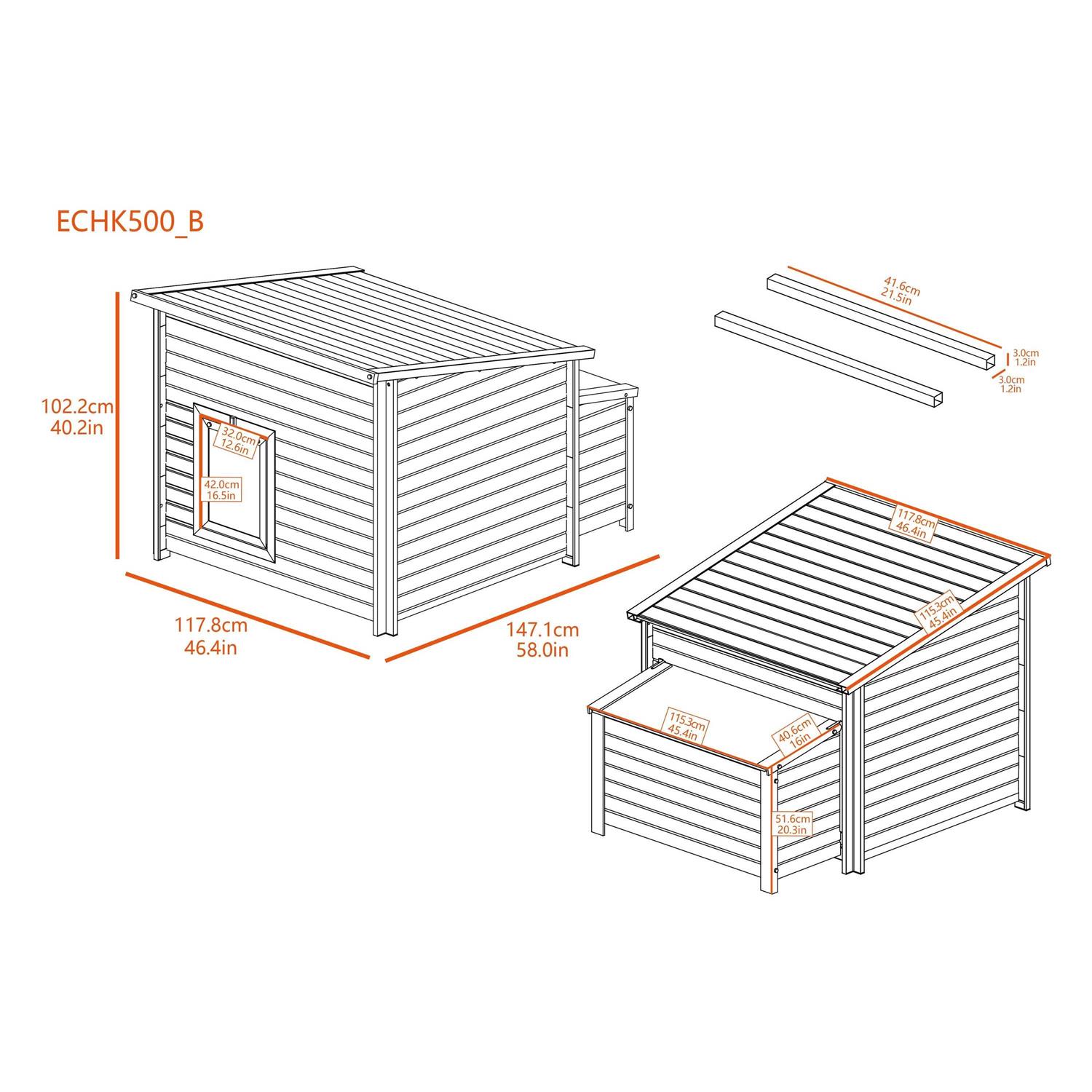 New Age Pet Ecoflex Jumbo Fontana Chicken Barn - Pet Supplies online store